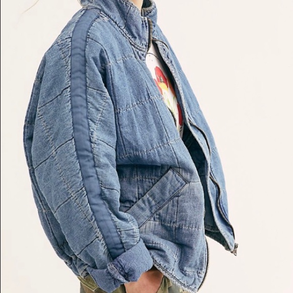 Free People Quilted Dolman Jacket Size Medium